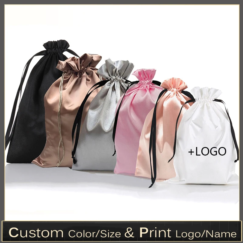 Luxury Bags For School - 10 pochettes personnalisées en satin pour