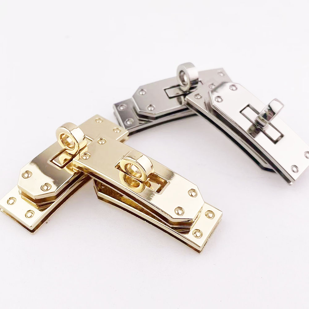Luxury Bags With Silver Hardware - 1 ensemble (2 pièces) de fermoirs