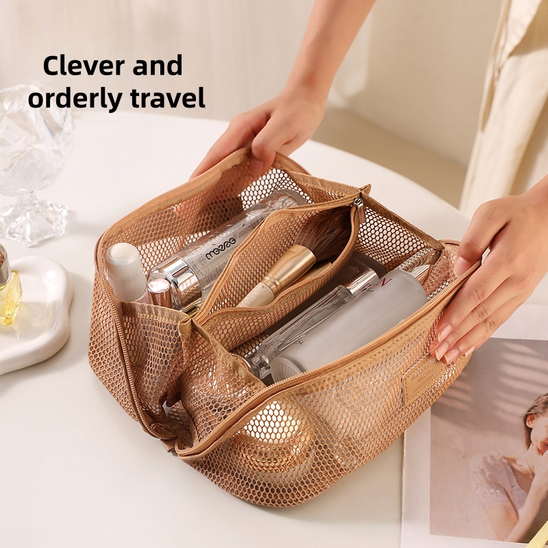 Luxury Bags Wholesale - Sac de rangement cosmétique en maille