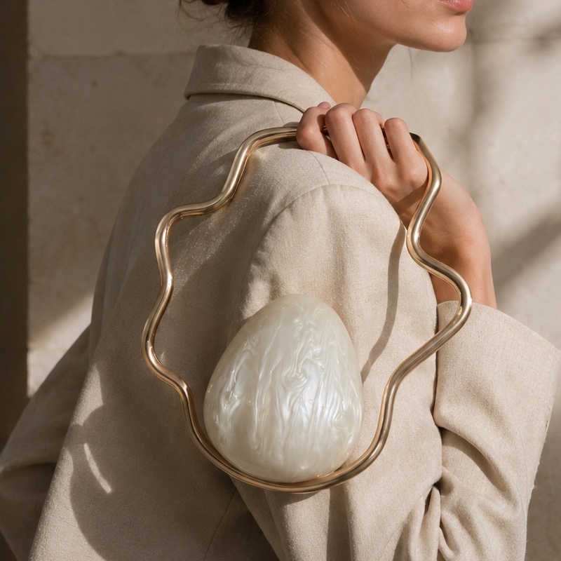 Luxury Bags Reseller - Mini sac à main en acrylique