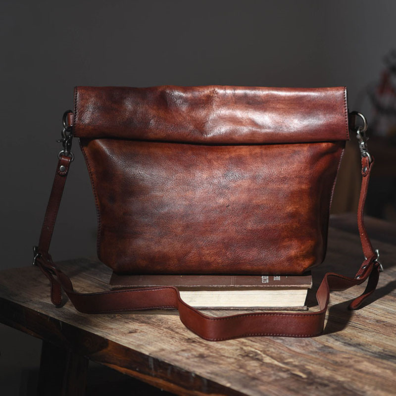 Luxury Bags For Men - Sac messager en cuir véritable naturel