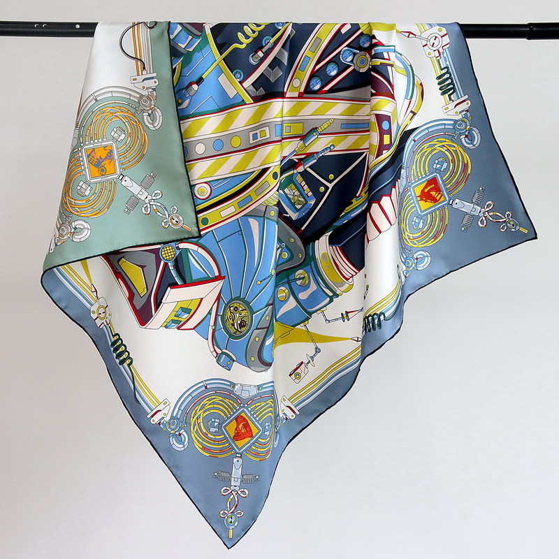 Luxury Bags Design - Foulard en soie 18MM pour femme,