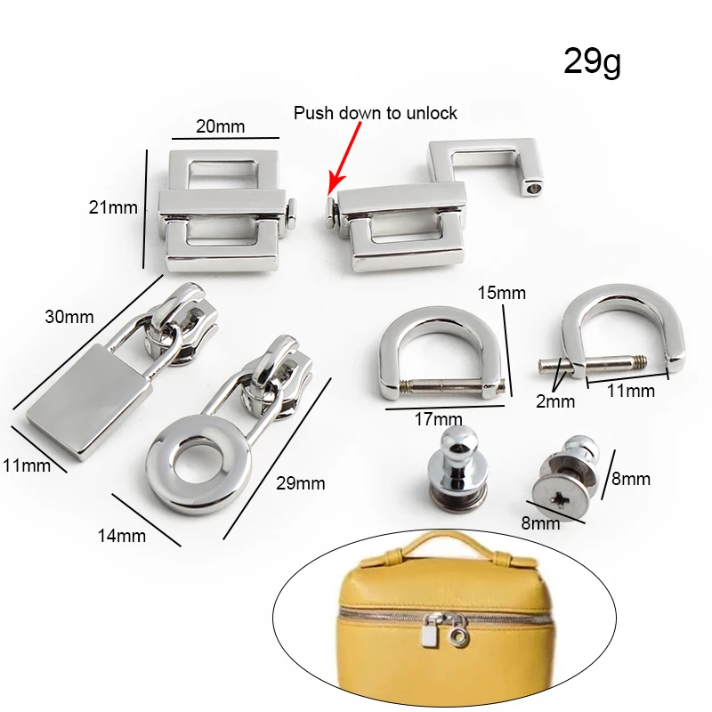Fermoirs rectangulaires en mét - Luxury Bags With Silver Hardware avis et prix