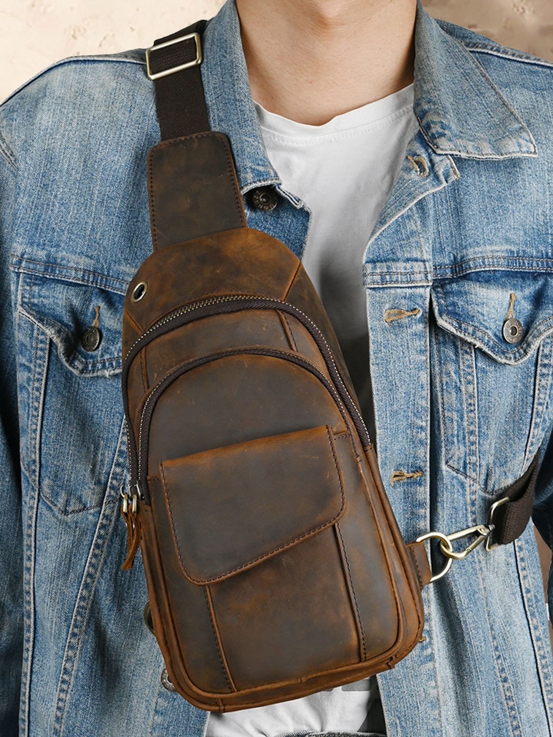 Sac de Poitrine Multifonctionn - Luxury Bags Leather avis et prix