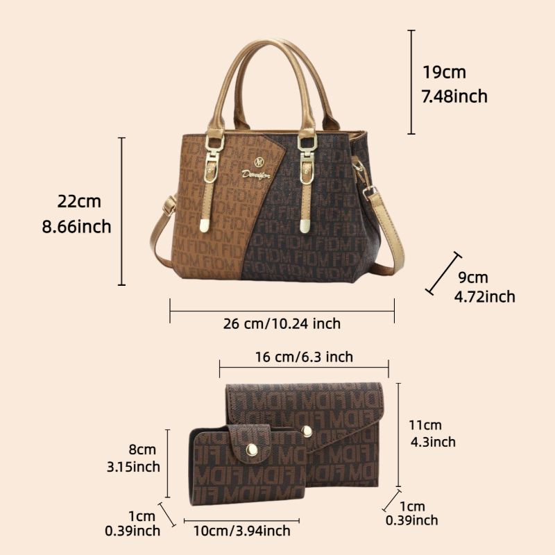 Ensemble de 3 sacs pour femmes - Luxury Bags Leather avis et prix