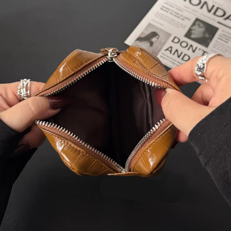 Porte-monnaie zippé en cuir vé - Luxury Ziploc Bags avis et prix