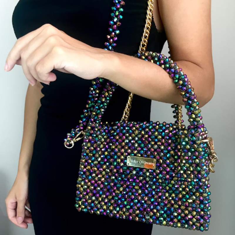 Sac à main perlé en cristal co - Luxury Bags Wholesale avis et prix