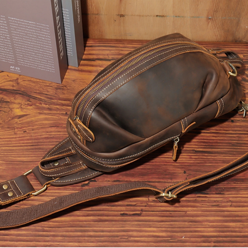 Sac à bandoulière en cuir véri - Luxury Bags Leather avis et prix
